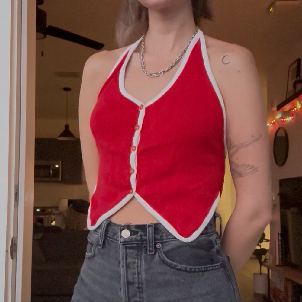 Vintage Knit Halter Top